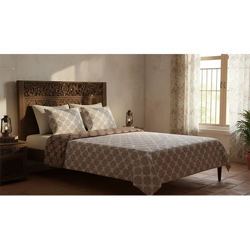 Jaipur Linen 100% Cotton Reversible Dohar Double Bed, Soft Lightweight Bed Blanket, AC Dohar Blanket for Summers-Winter