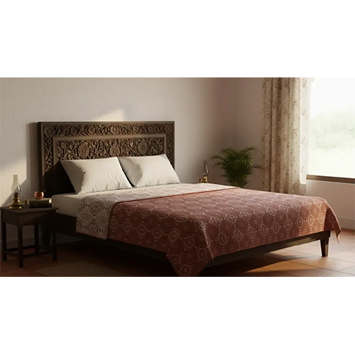 Jaipur linen 100% Cotton Reversible Dohar Single Bed AC Blanket, Light Weight Soft Blanket 86x56
