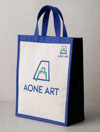 Blue Loop Handle Non Woven Bag - Bag Size: Various Sizes Available (customizable)