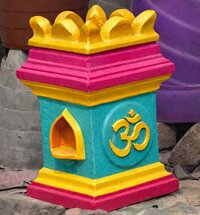 Cement Tulsi Pot - Diameter: 12 Inches