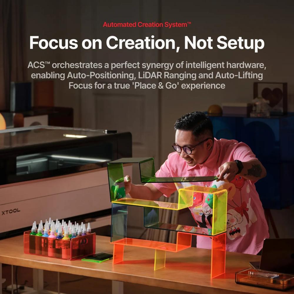 XTool P3 Flagship 80W CO2 Laser Cutter With Intelligent Automation