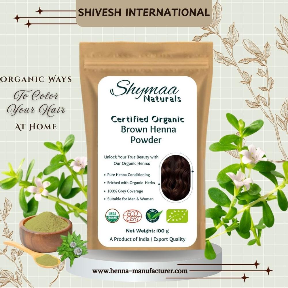 100% Organic Natural Brown Henna Powder Hair Colors