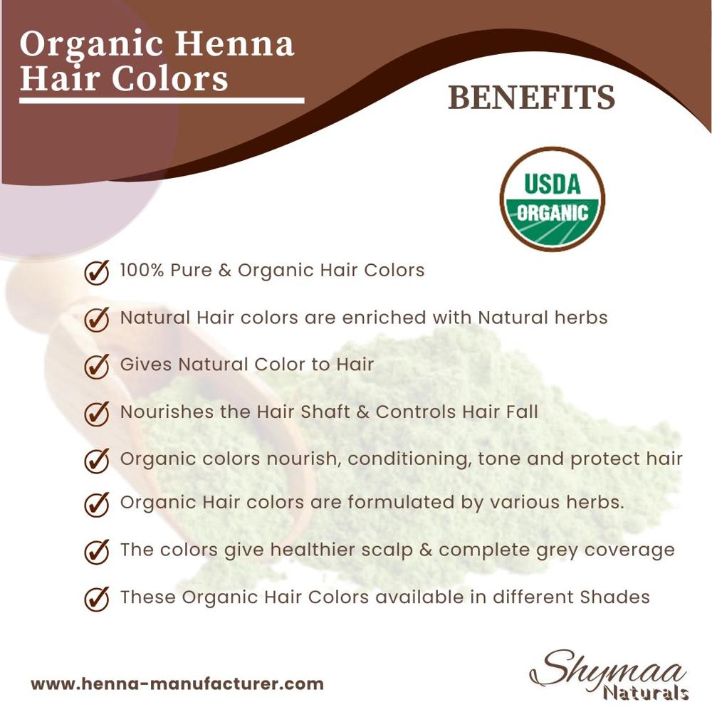 100% Organic Dark Brown Henna Powder Hair Color