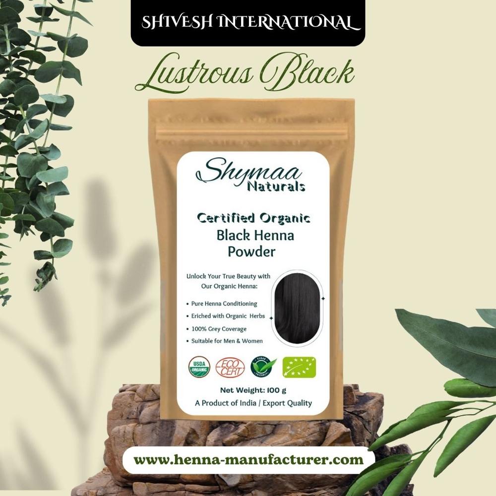 100% Organic Black Henna Hair Colors
