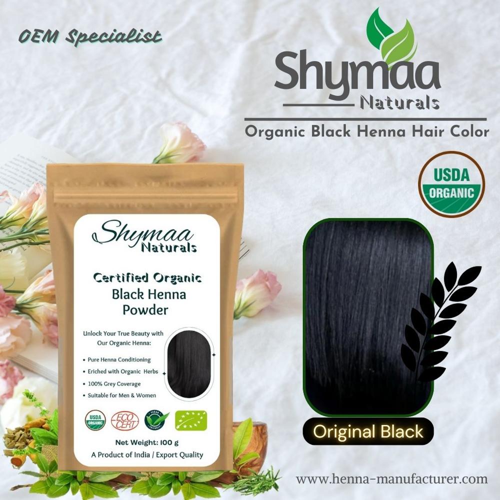 100% Organic Black Henna Hair Colors
