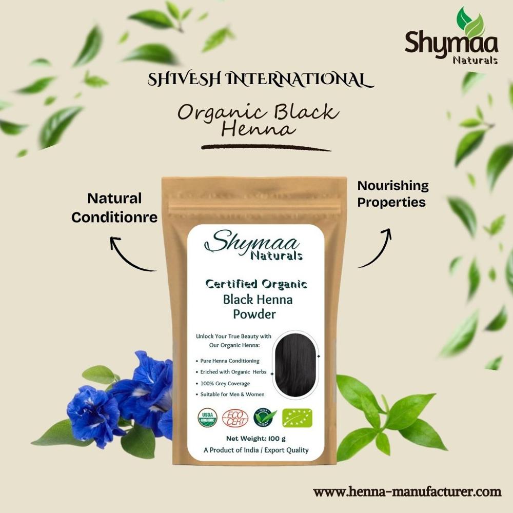 100% Organic Black Henna Hair Colors