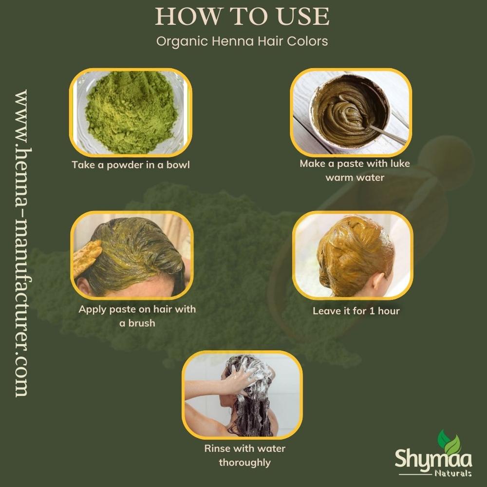 100% Organic Natural Dark Brown Henna Powder Hair Colors