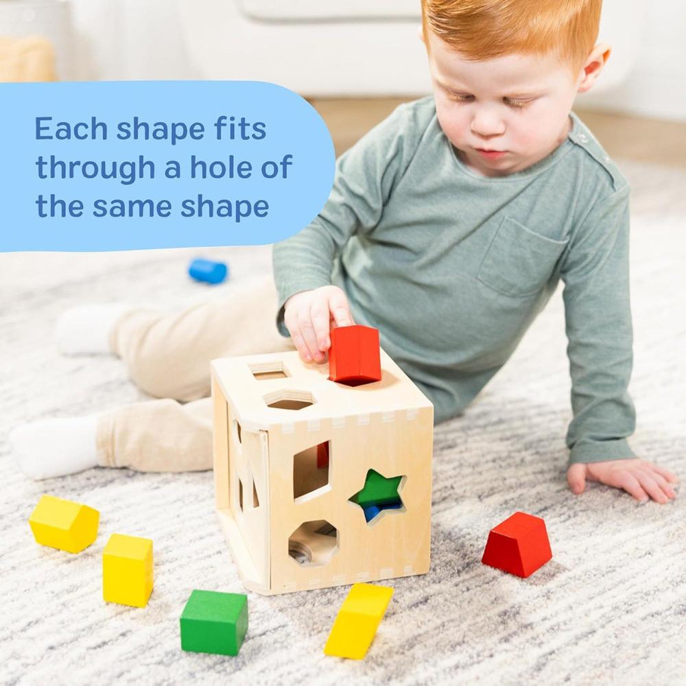 Shape Sorting Cube Classic Wooden Toy