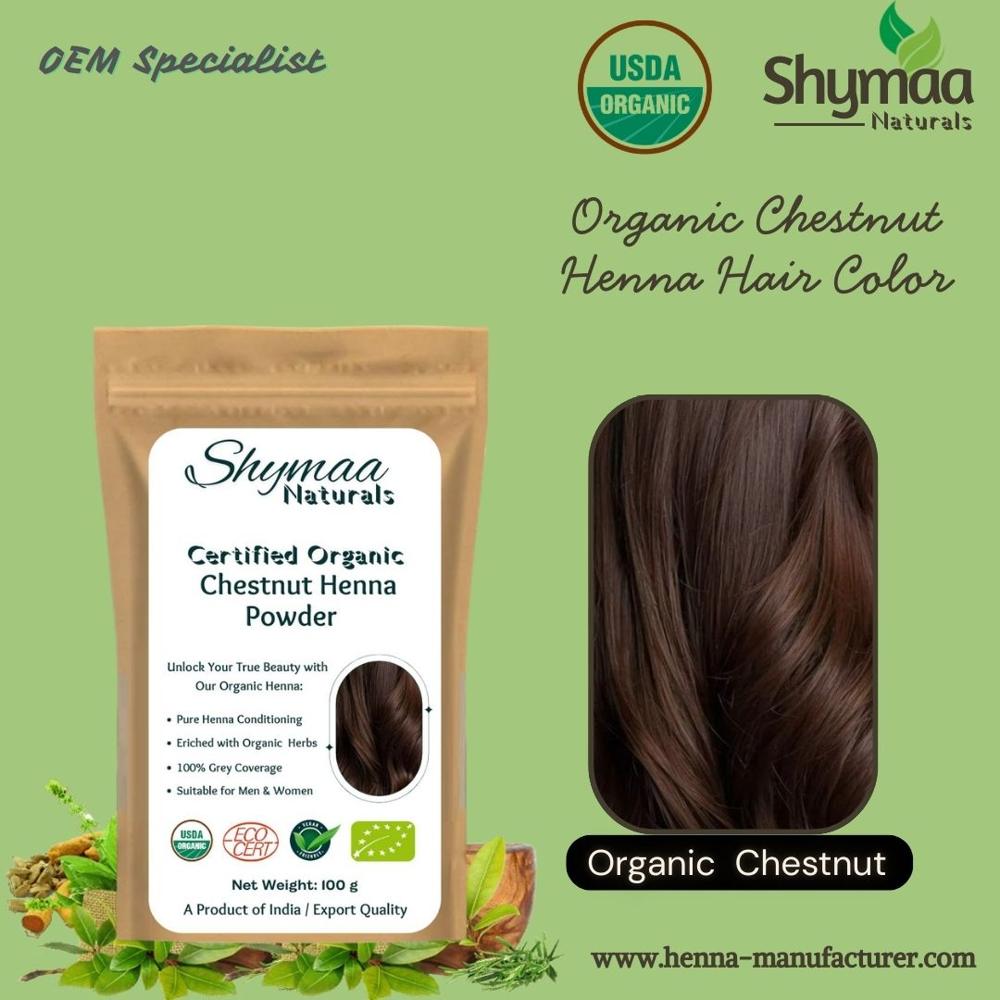 100% Organic Chestnut Henna Powder Hair Colors