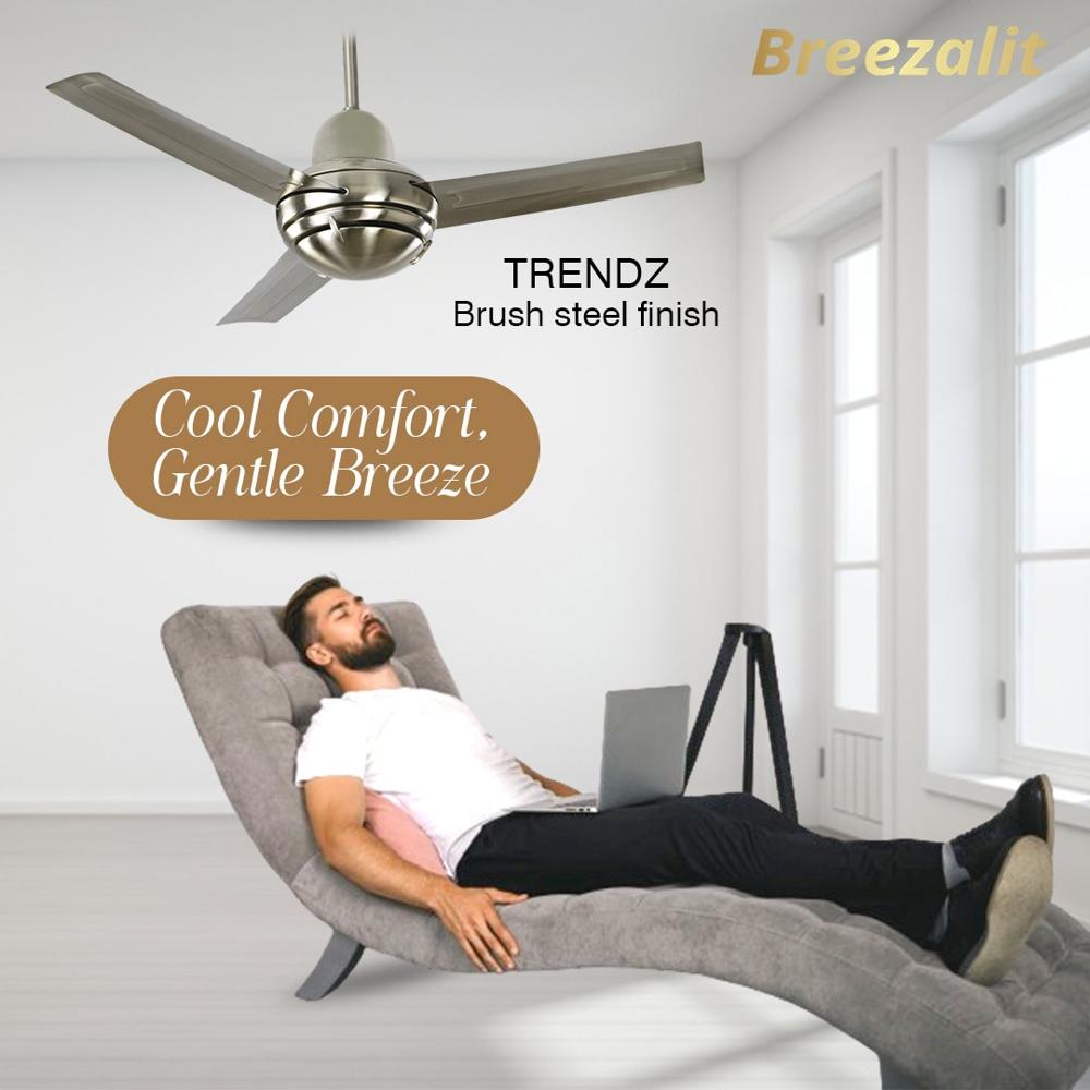 Grey Color Ceiling Fan