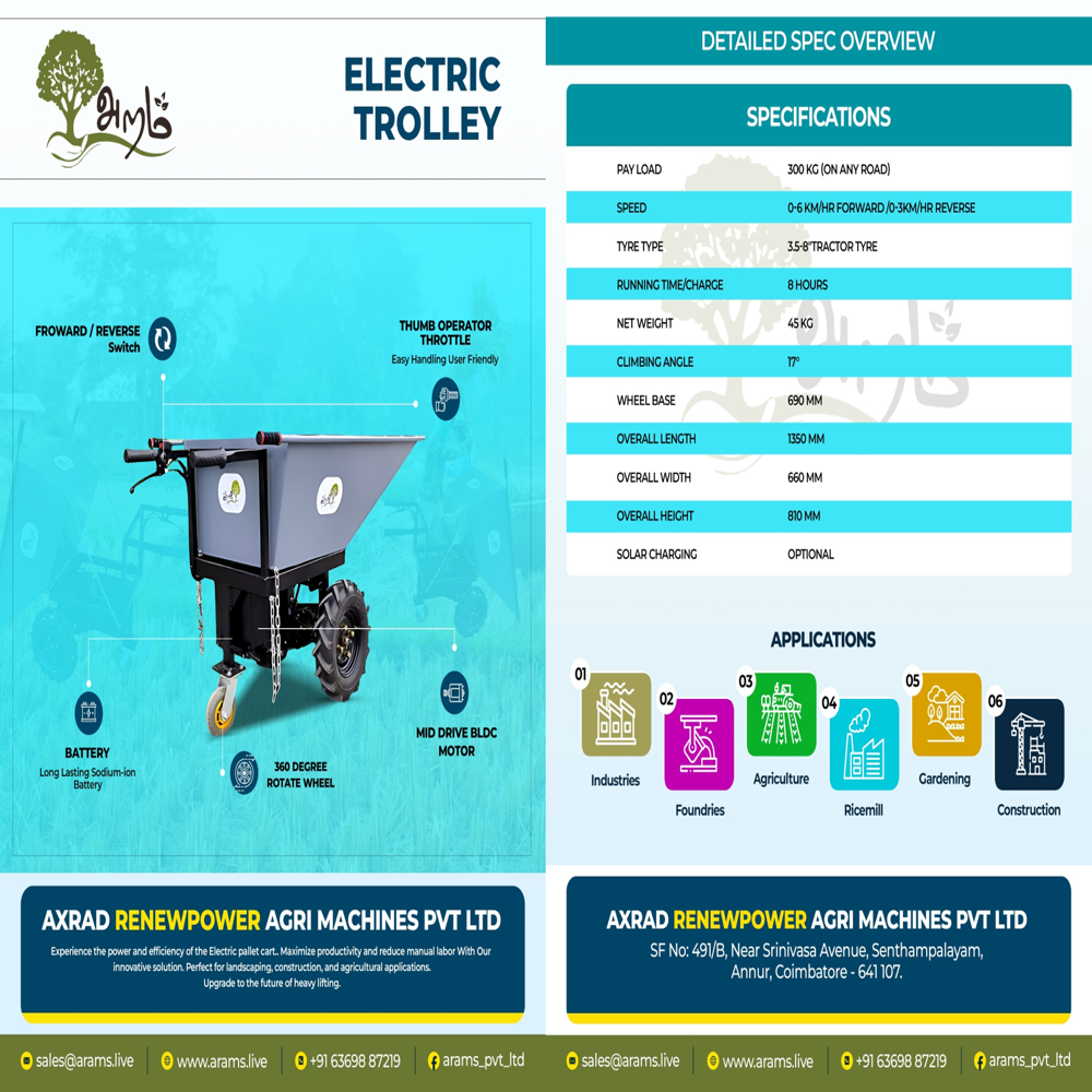 Electric Trolley V2 - Application: Industries