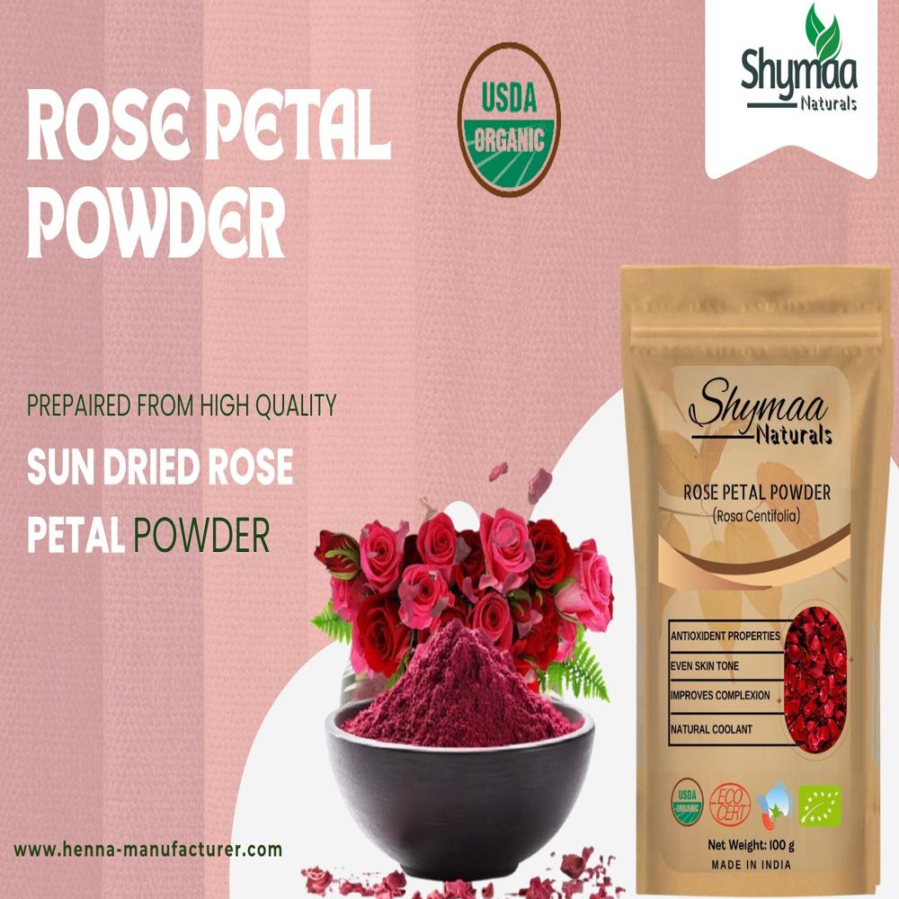 100% Organic Rose Petal Powder