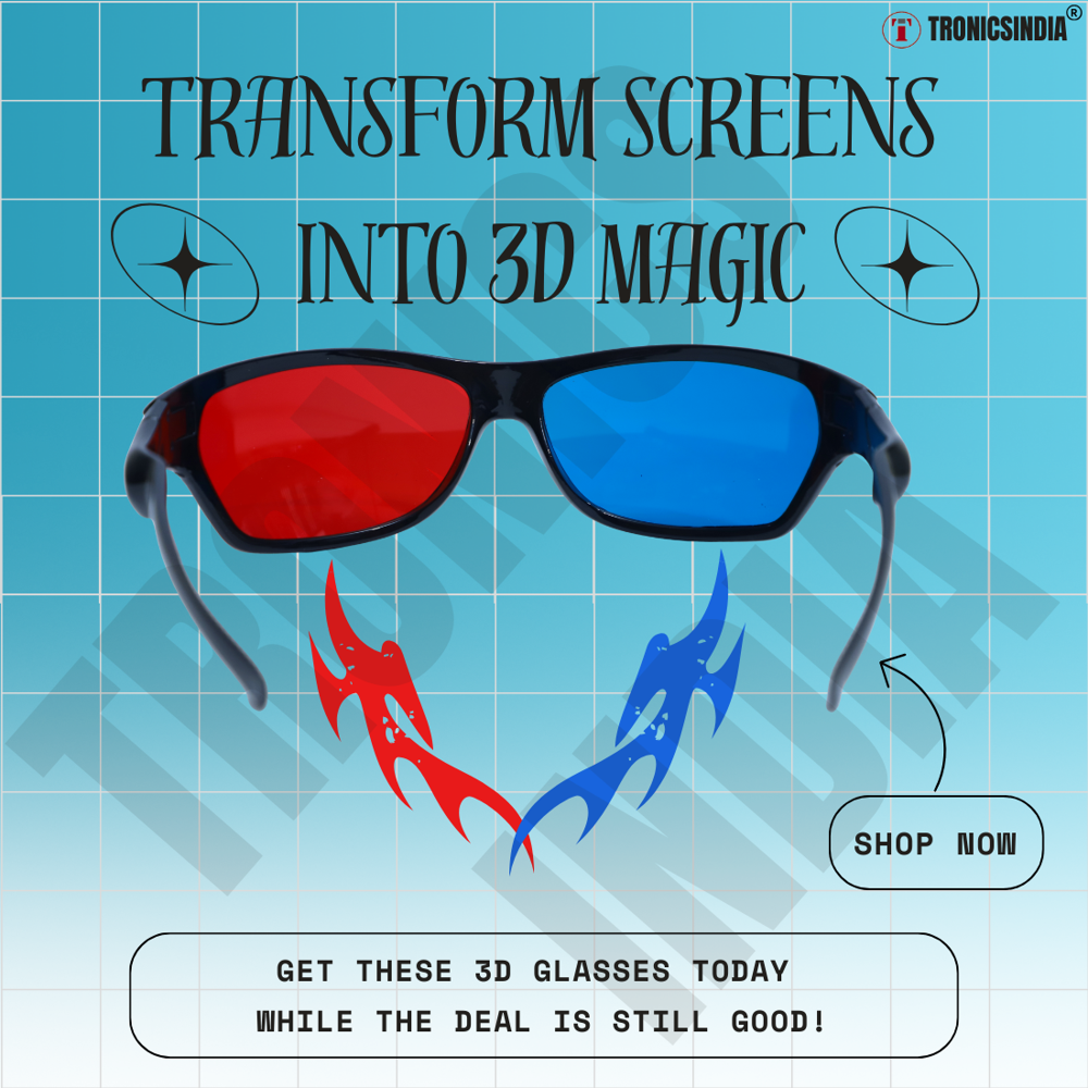 Red Cyan 3D Glasses RC02 for 3D Books & Photos