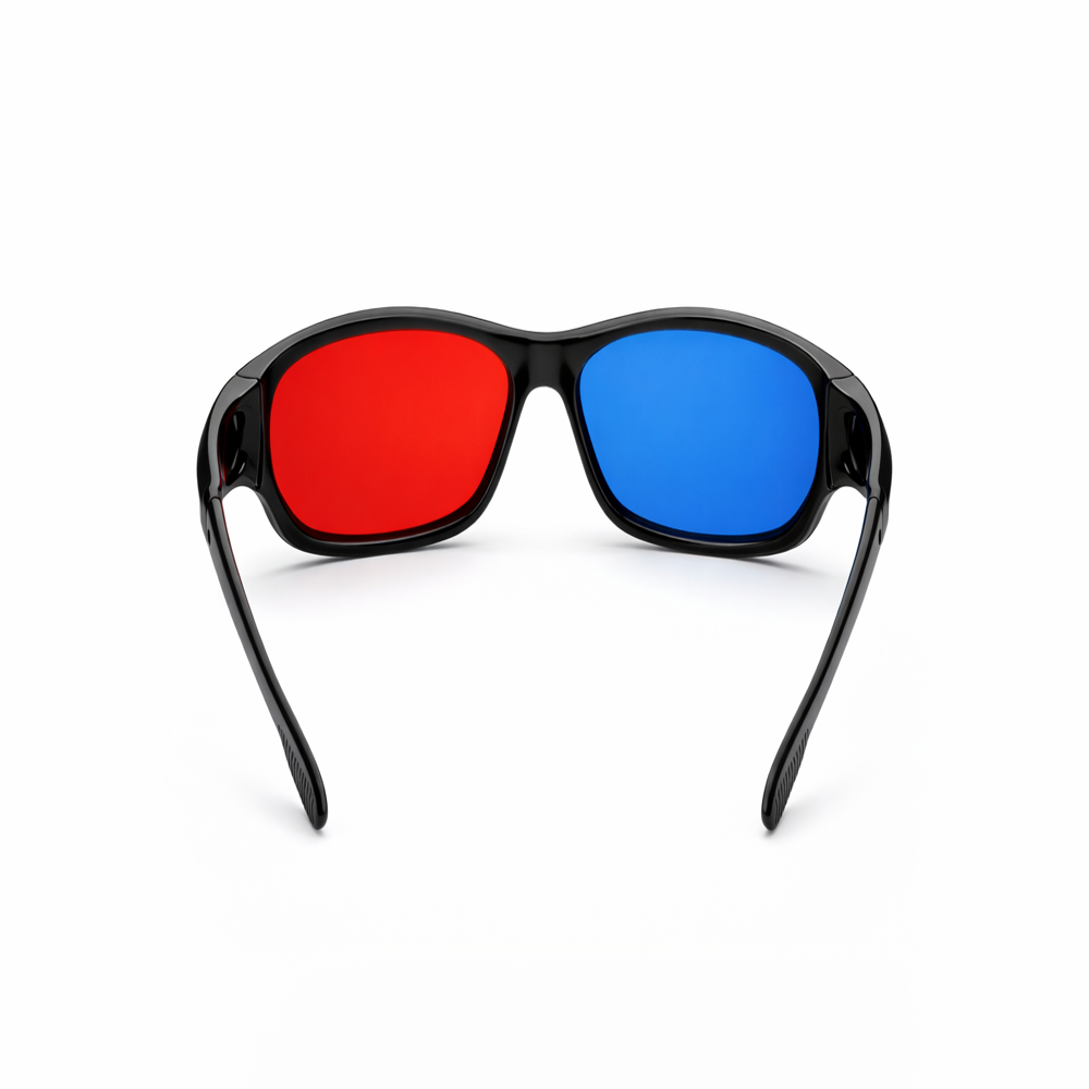 Red Cyan 3D Glasses Sports Frame for Projector Viewing RC02