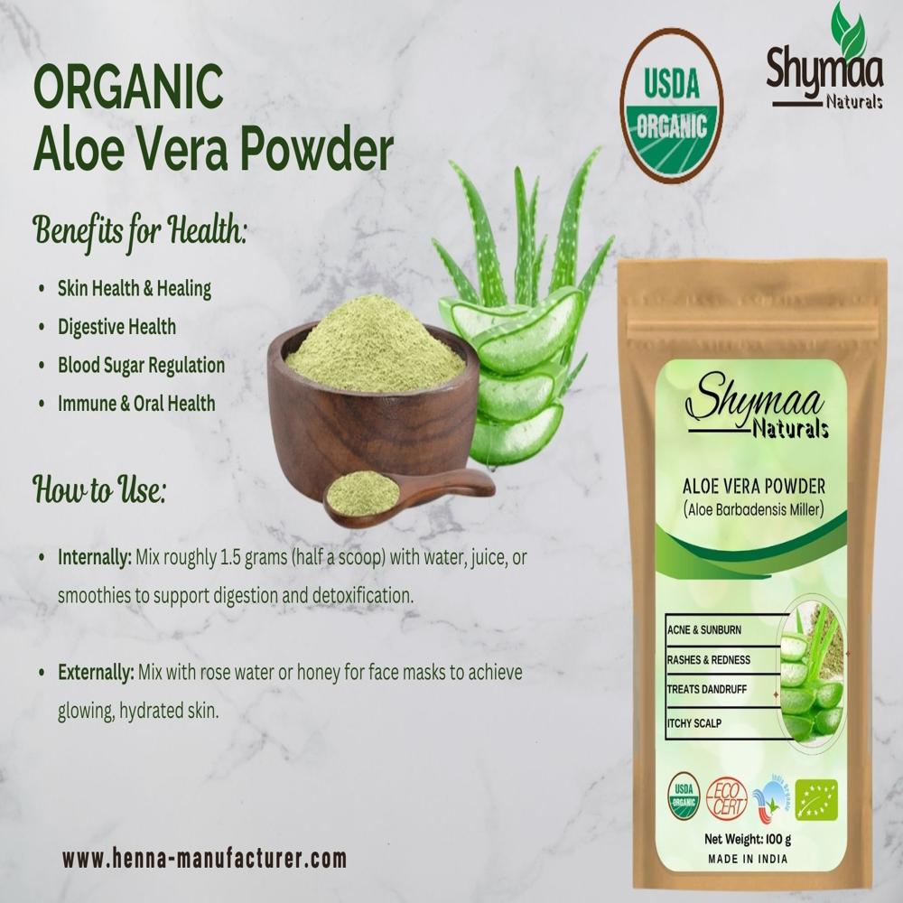 100% Organic Aloe Vera Powder Ayurvedic Indian Herbs