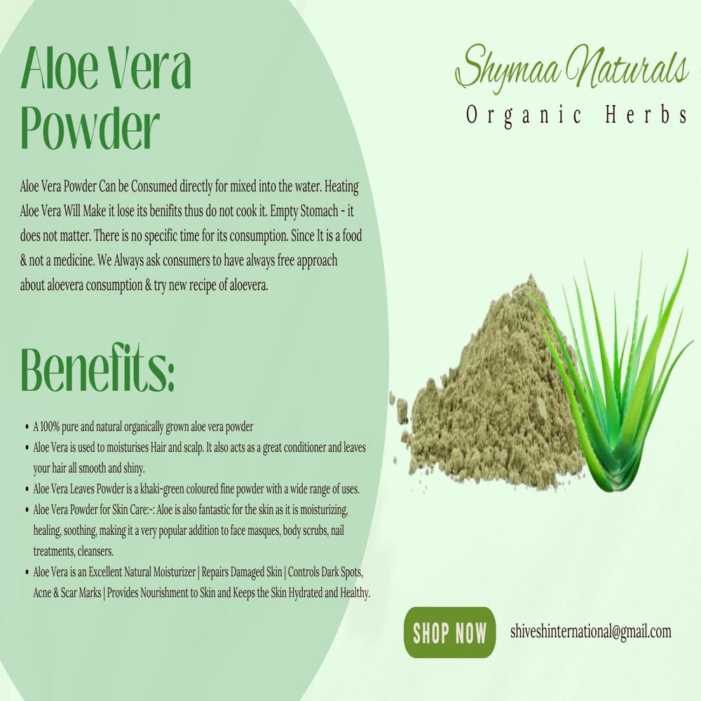 100% Organic Aloe Vera Powder Ayurvedic Indian Herbs