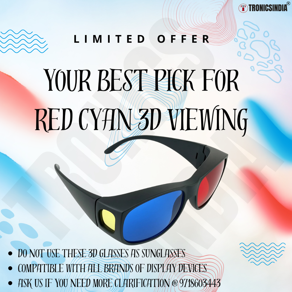 RED Cyan 3D Glasses for 3D Books and Magazines RC01