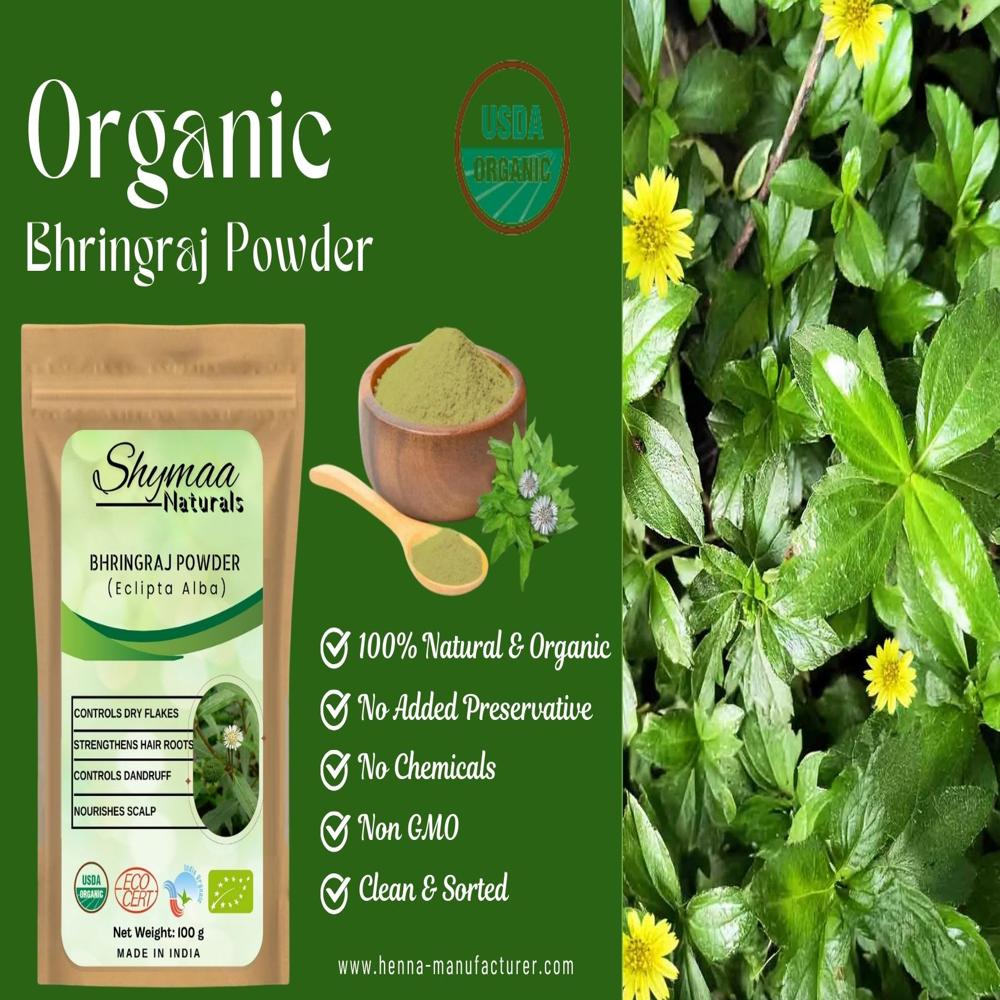 100% Organic Bhringraj Powder Ayurvedic Indian Herbs