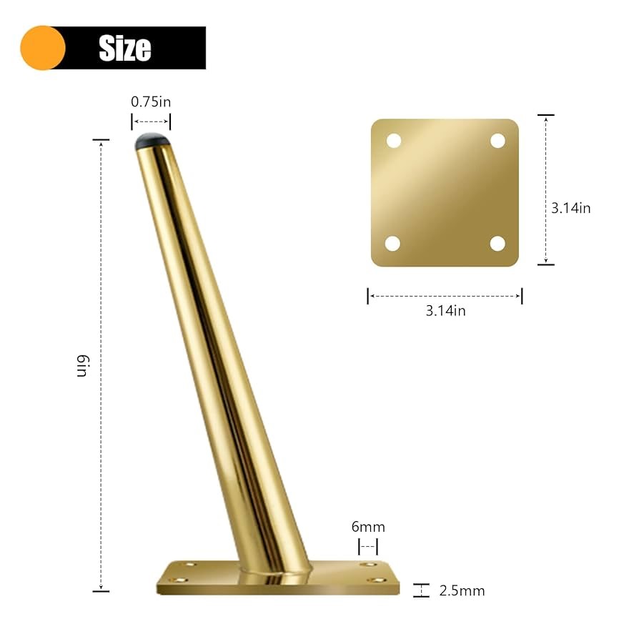 Gold Sofa And Chair Legs