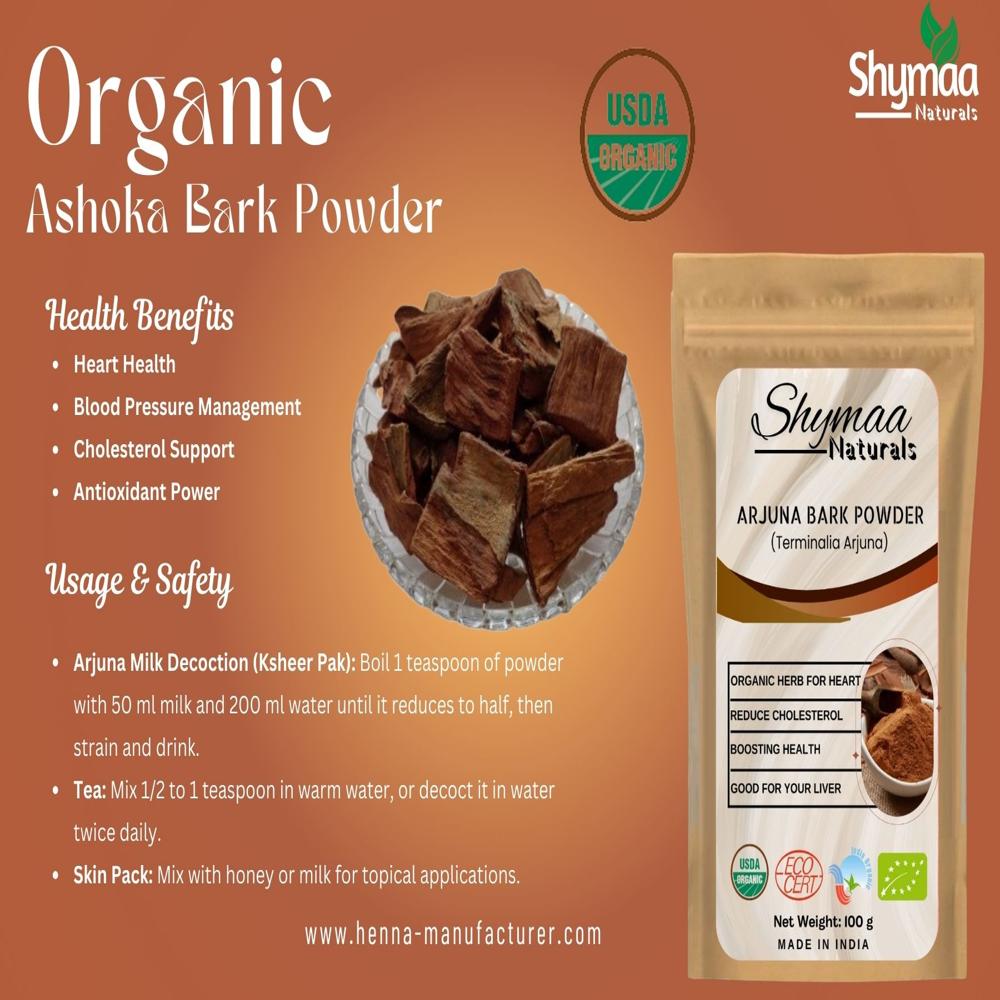 100% Organic Arjun Bark Powder Ayurvedic Indian Herbs