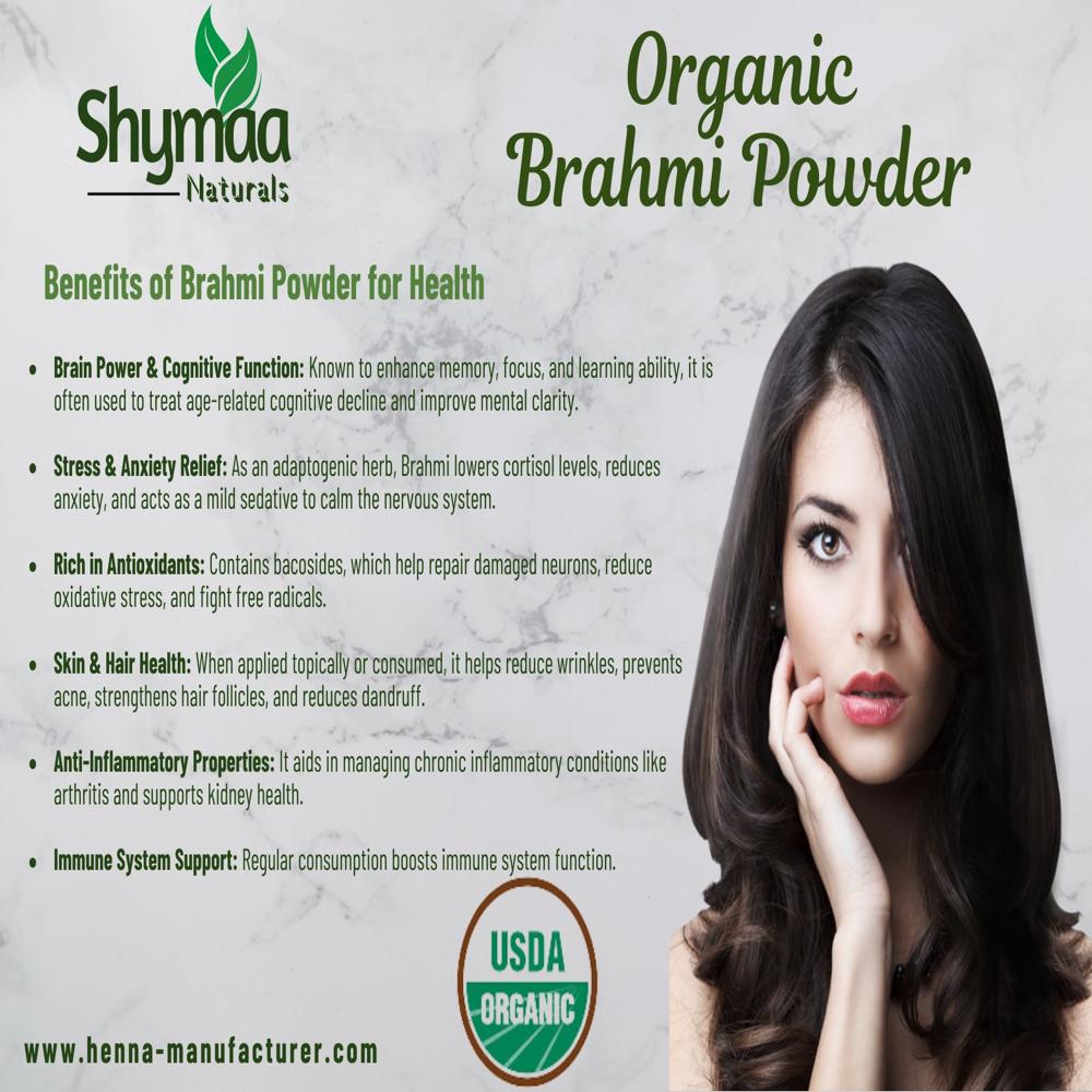 100% Organic Brahmi Powder Ayuvedic Indian Herbs