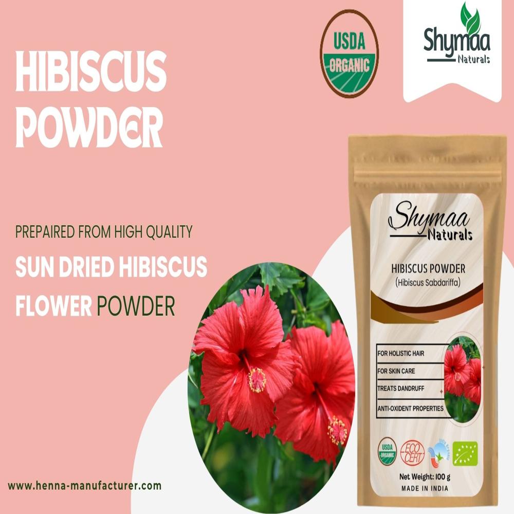 100% Organic Hibiscus Powder Ayurvedic Indian Herbs