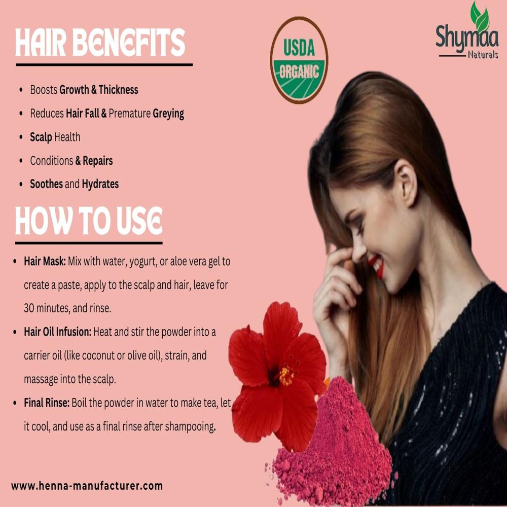 100% Organic Hibiscus Powder Ayurvedic Indian Herbs