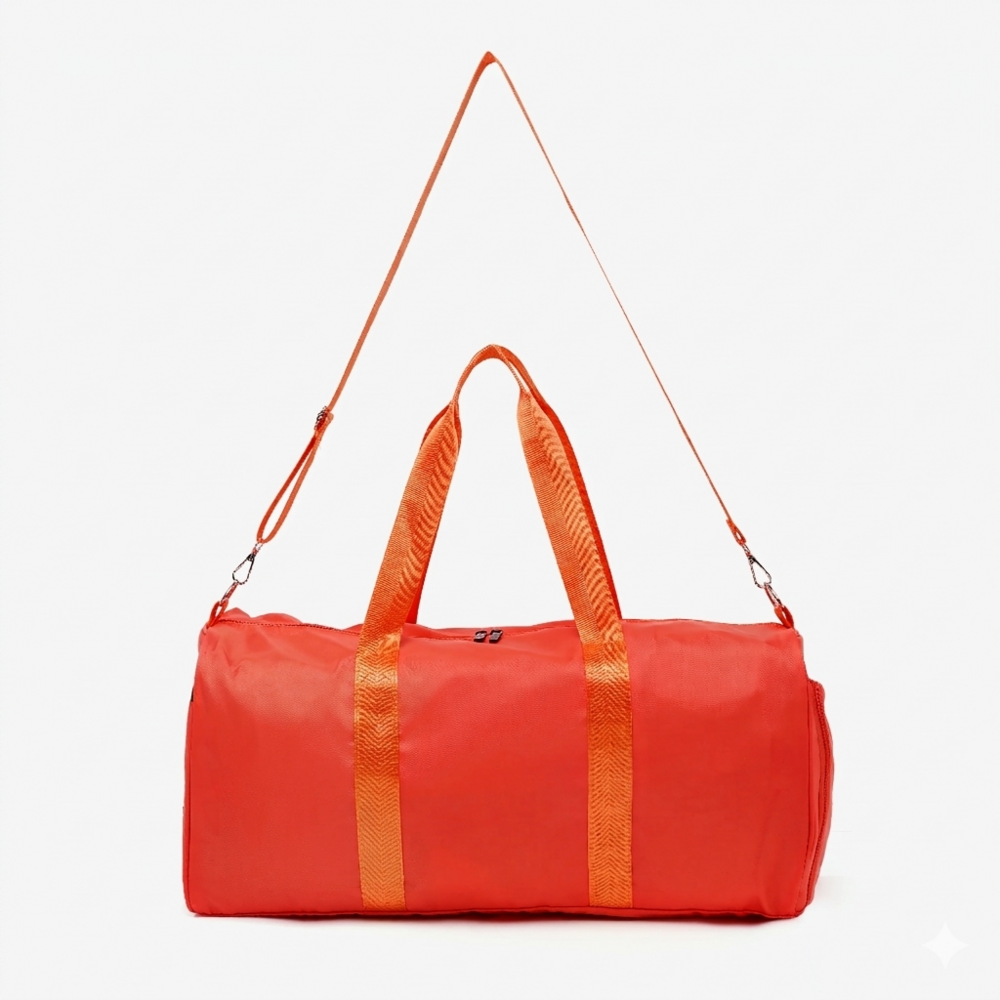 Heavy-Duty Polyester Gym Bag with Dedicated Shoe Compartment