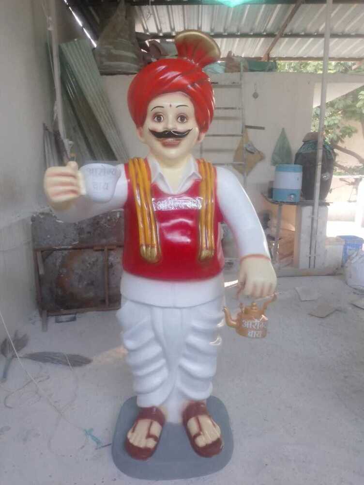 6 Feet Chaiwala Statue - Color: Brown