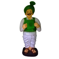 3ft Frp Human Tea Man Statue - Color: Multicolor (customizable)