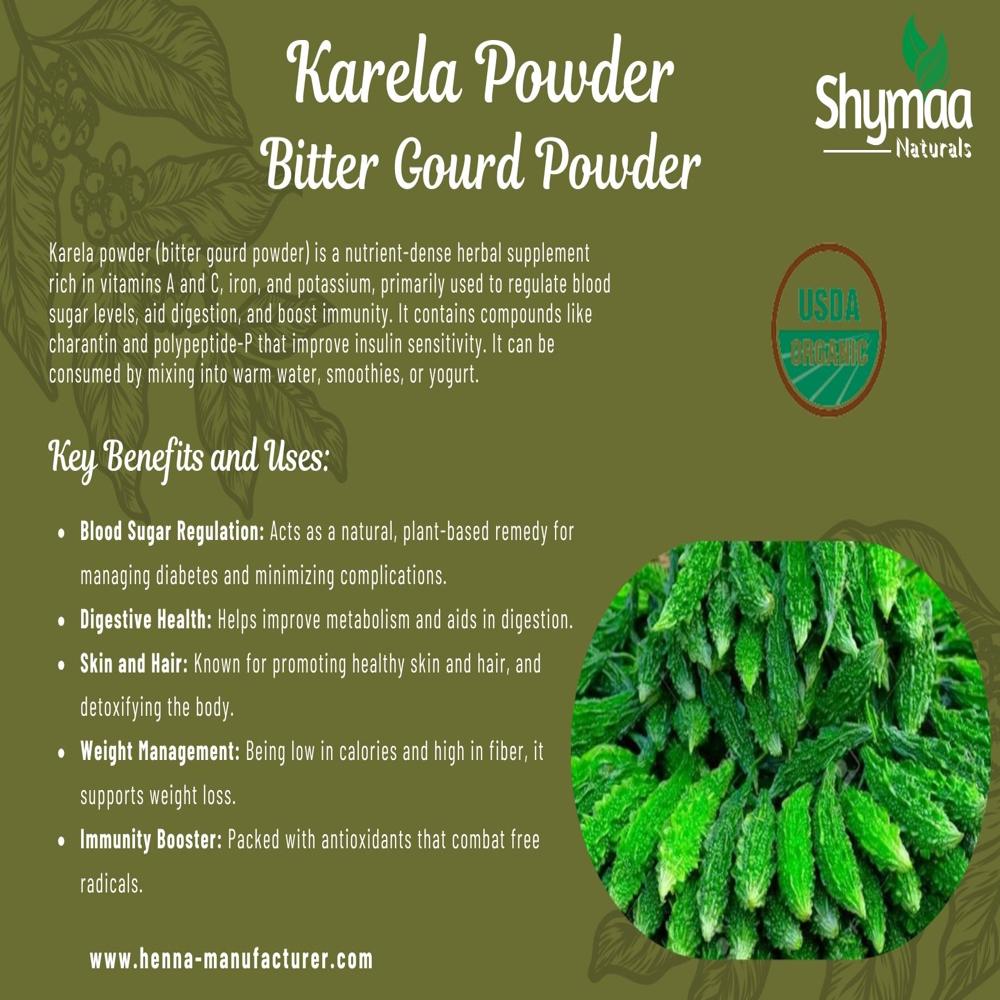 100% Organic Karela Powder Pure Ayurvedic Indian Herbs Powder