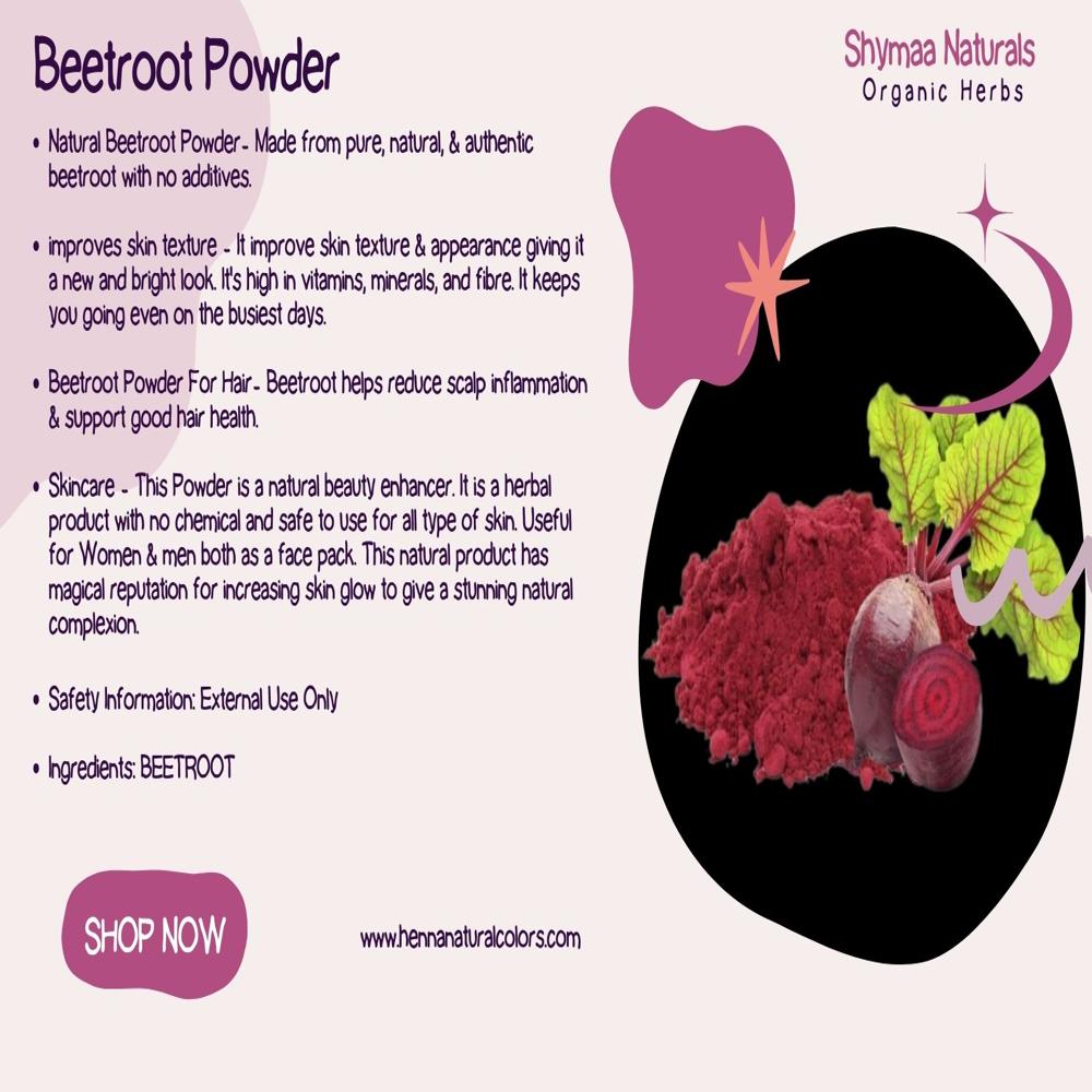 100% Organic Beetroot Powder Ayurvedic Indian Herbs
