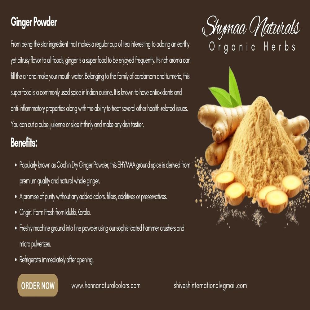 100% Organic Ginger Powder Ayurvedic Indian Herbs