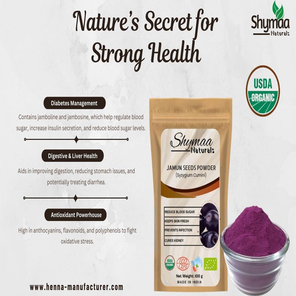 100% Organic Jamun Powder Ayurvedic Indian Herbs