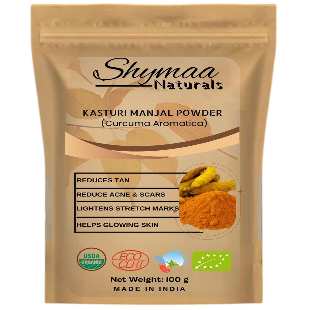100% Organic Kasturi Manjal (Wild Turmeric) Indian Herbs Powder