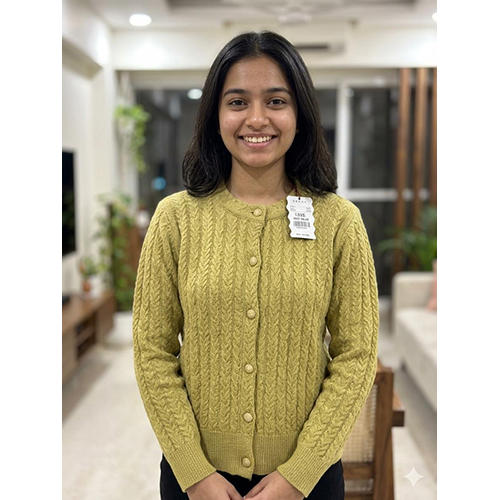 Ladies Woolen Cardigan Sweater