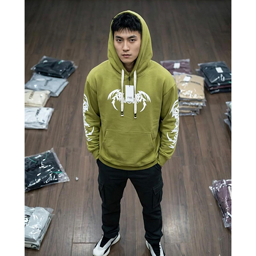 Mens Cotton Loop Knit Hood