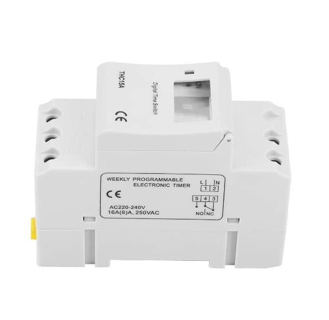 True Sense 16 Ampere Din Rail Digital Timer, Thc15a, TS-16