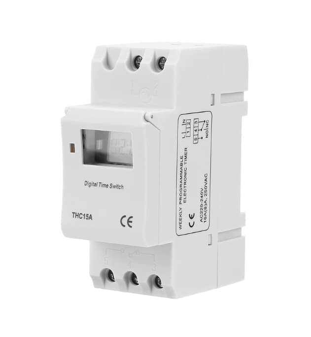 True Sense 16 Ampere Din Rail Digital Timer, Thc15a, TS-16