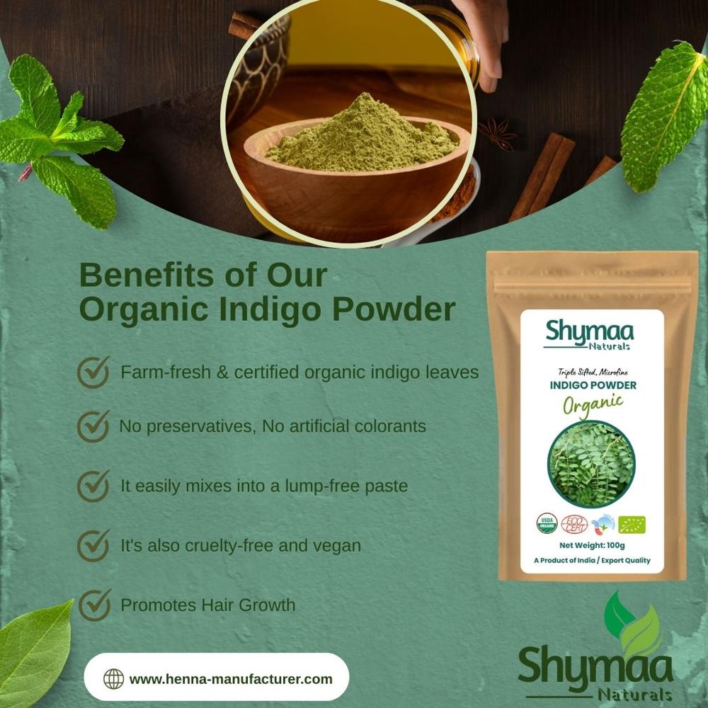 100% Organic Indigo Powder Hair Color