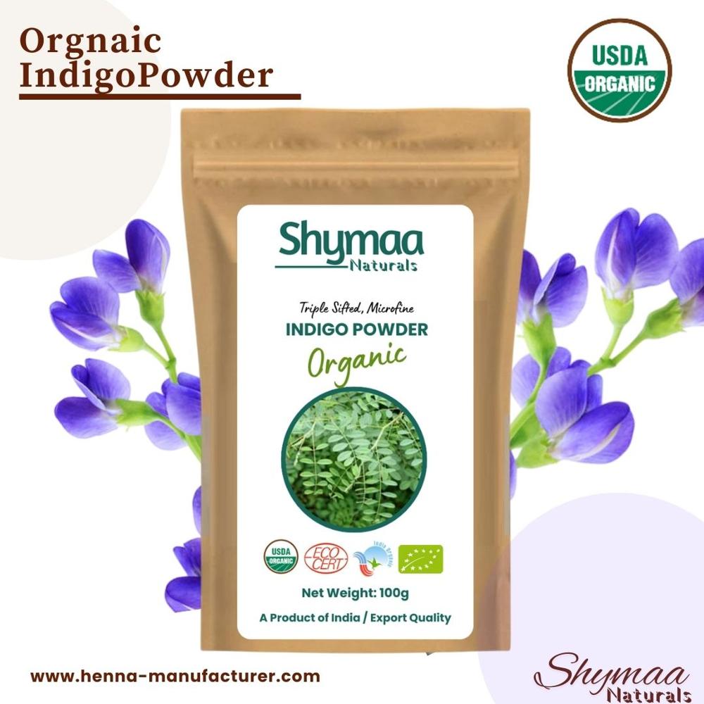 100% Organic Indigo Powder for Hair Coloring Henna Powder in 100gms Packing
