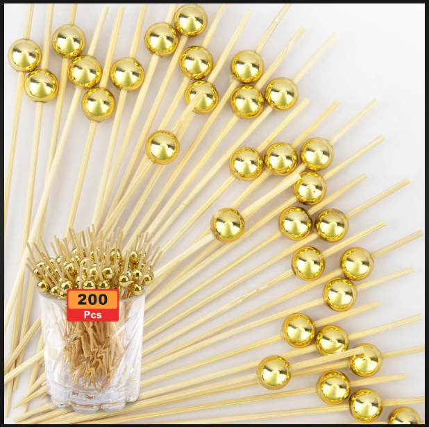 Fancy Toothpick Stick - Premium Quality Wood, Off-white Color , Disposable Design For Personal Use And Decoration
