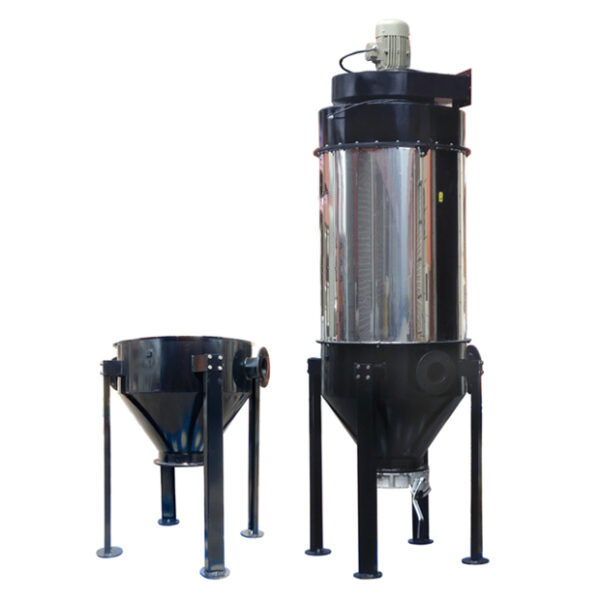 Cement Silo Ground Mounted Dust Collector - Color: Green