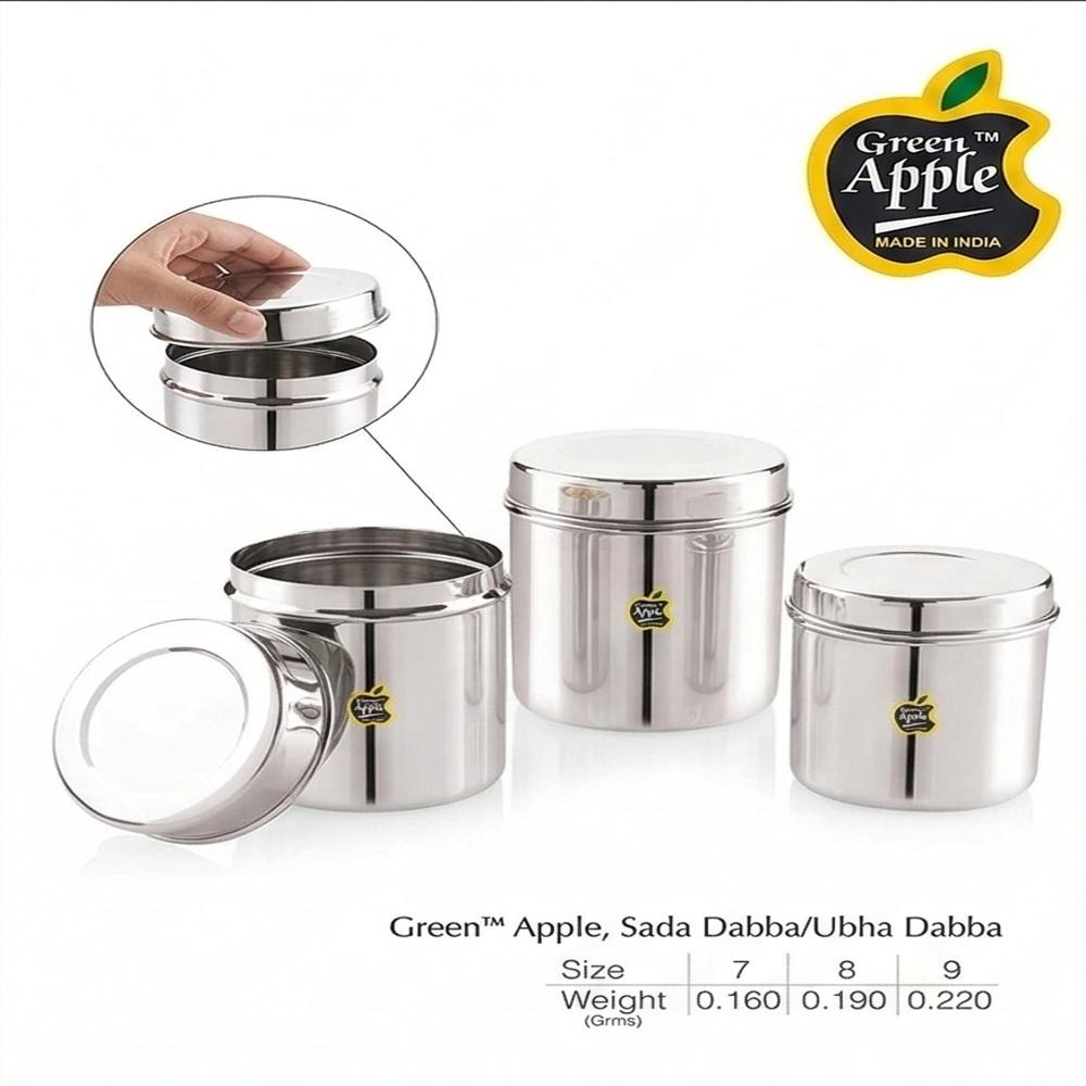 Premium Stainless Steel Sober Canister (S.S. Coil) | Kitchen Storage Dabba by Green Apple | Wholesale