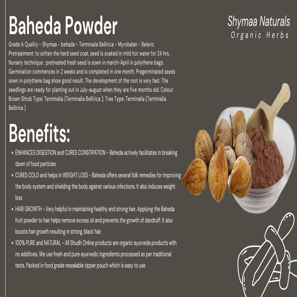 100% Organic Baheda Powder Ayurvedic Indian Herbs
