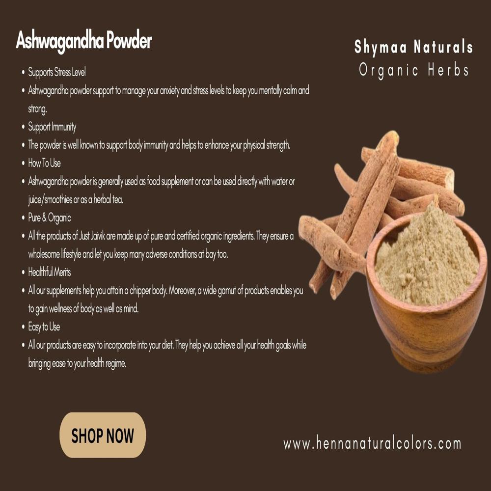 100% Organic Ashwagandha Powder Ayurvedic Indian Herbs