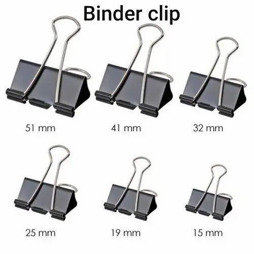Binder Clips - Material: Plastic