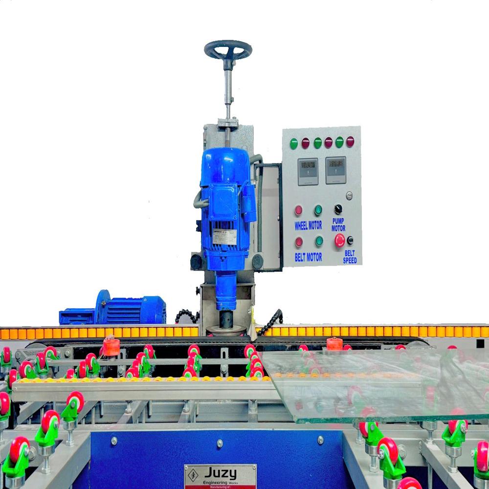 Bevelling machine for glass