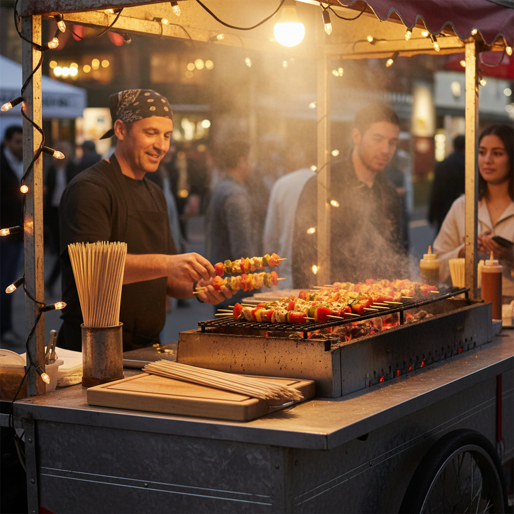 Bamboo Kebab Skewers