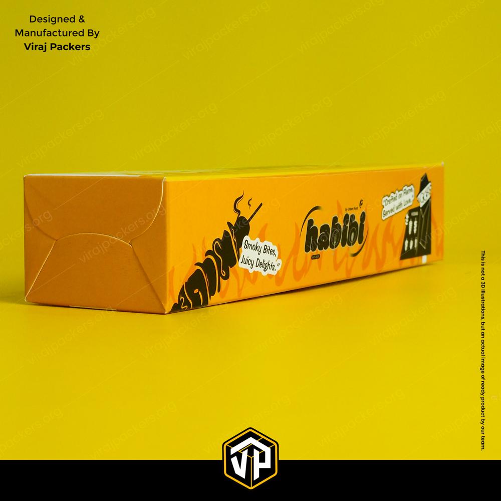 Custom Roll Packaging Box Faasos Size - Coating Type: Aqueous Coating